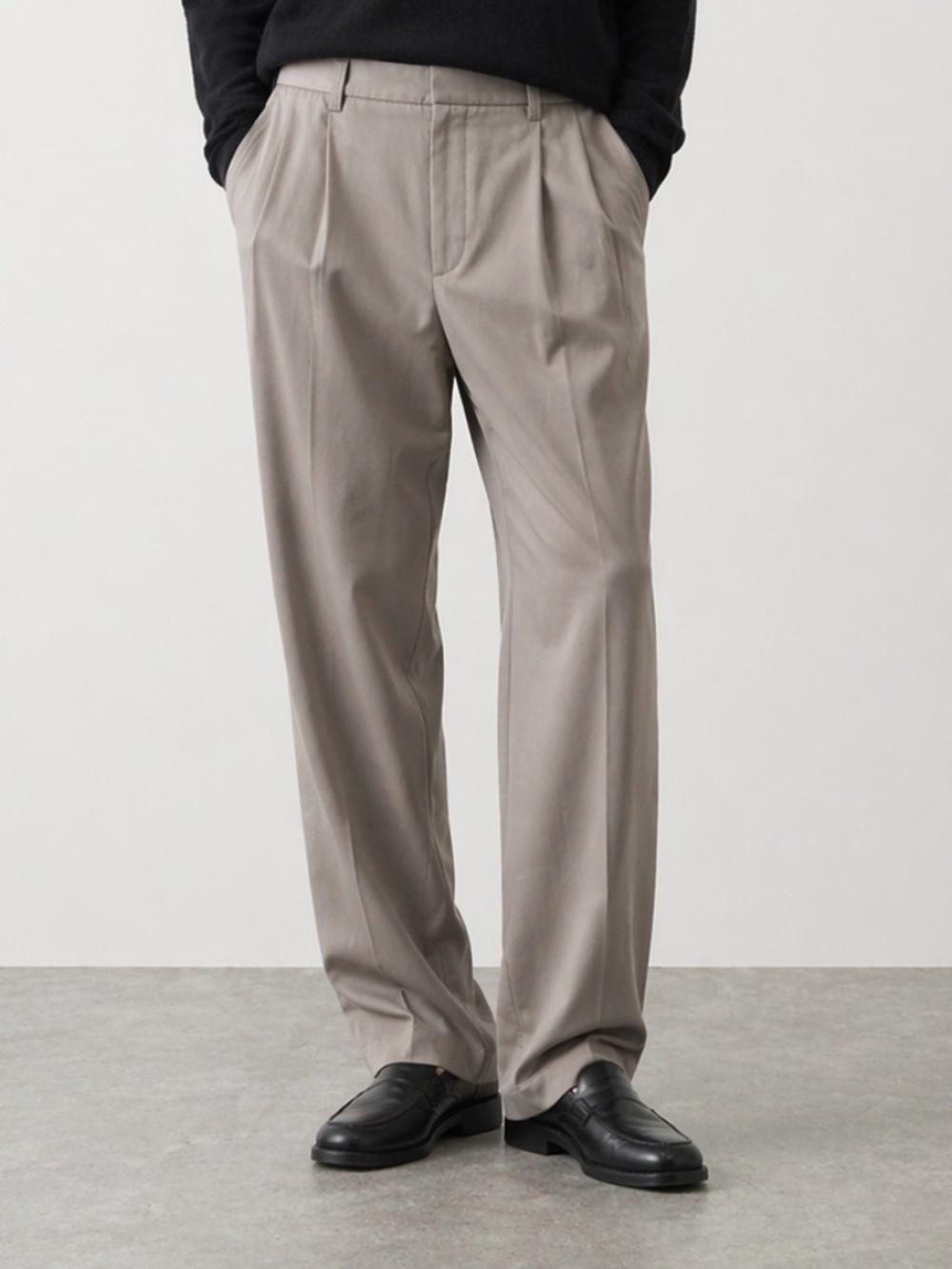 COS Tapered Pleated Chinos Men's 32 Beige Twill Tailored Pants NWT